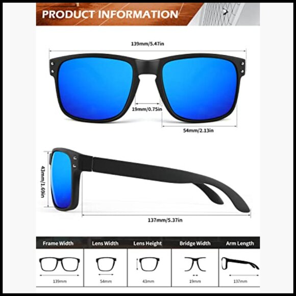 Polarized Sunglasses with UV Protection for Fishing Running Driving main image 6